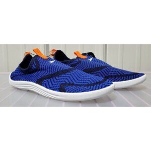Speedo Big Boys' Medium Shoe 2-3 Surf Strider Zig Zag Blue & Orange Water Shoes